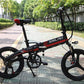 20インチ折りたみ電動アシスト自転車電力5速調整 外装SHIMANO 7段変速ギア 48v 350w 10Ah ディスクブレーキ LEDライト搭載 USB充電可 サドル リアテールライト付き