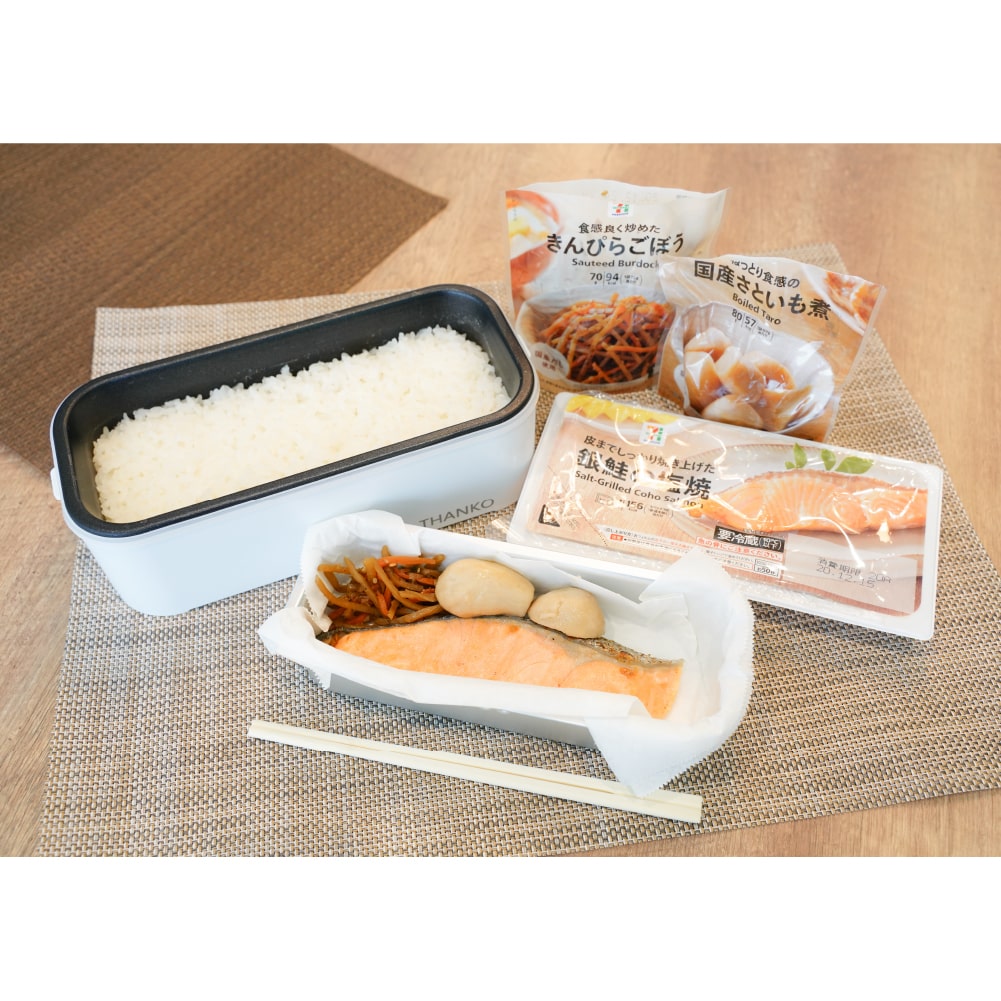 ２段式 超高速弁当箱炊飯器 おひとりさま用超高速弁当箱炊飯器「2段」【TKFCLDRC】サンコー