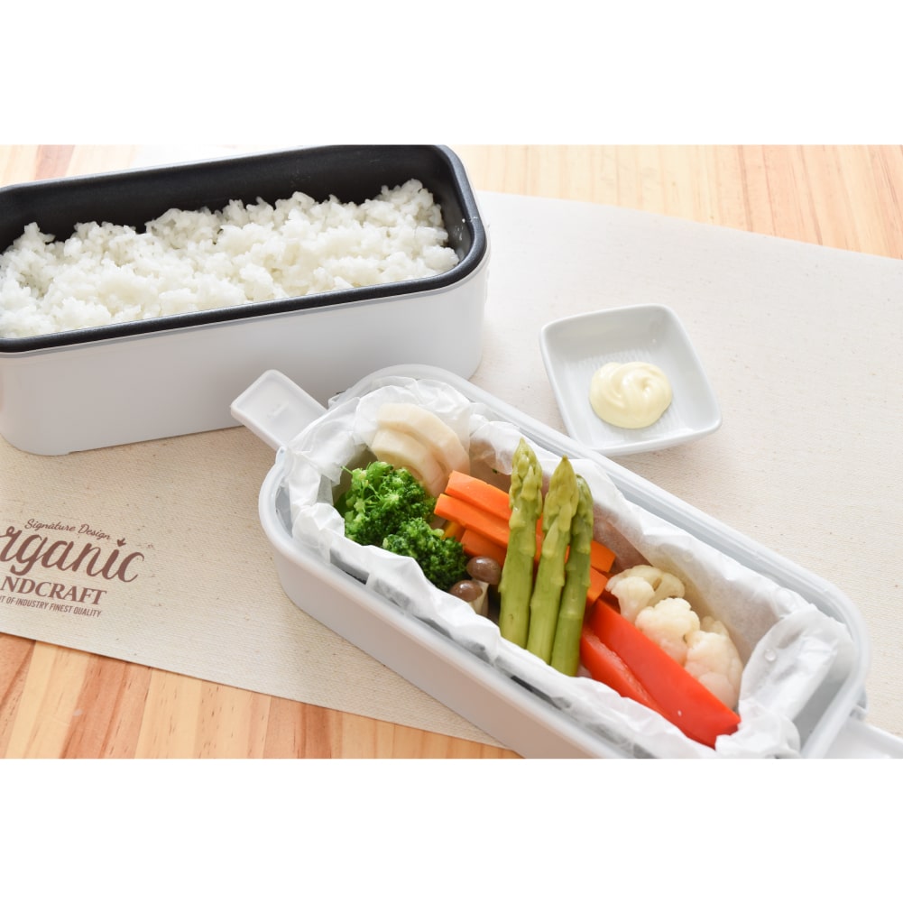 ２段式 超高速弁当箱炊飯器 おひとりさま用超高速弁当箱炊飯器「2段」【TKFCLDRC】サンコー