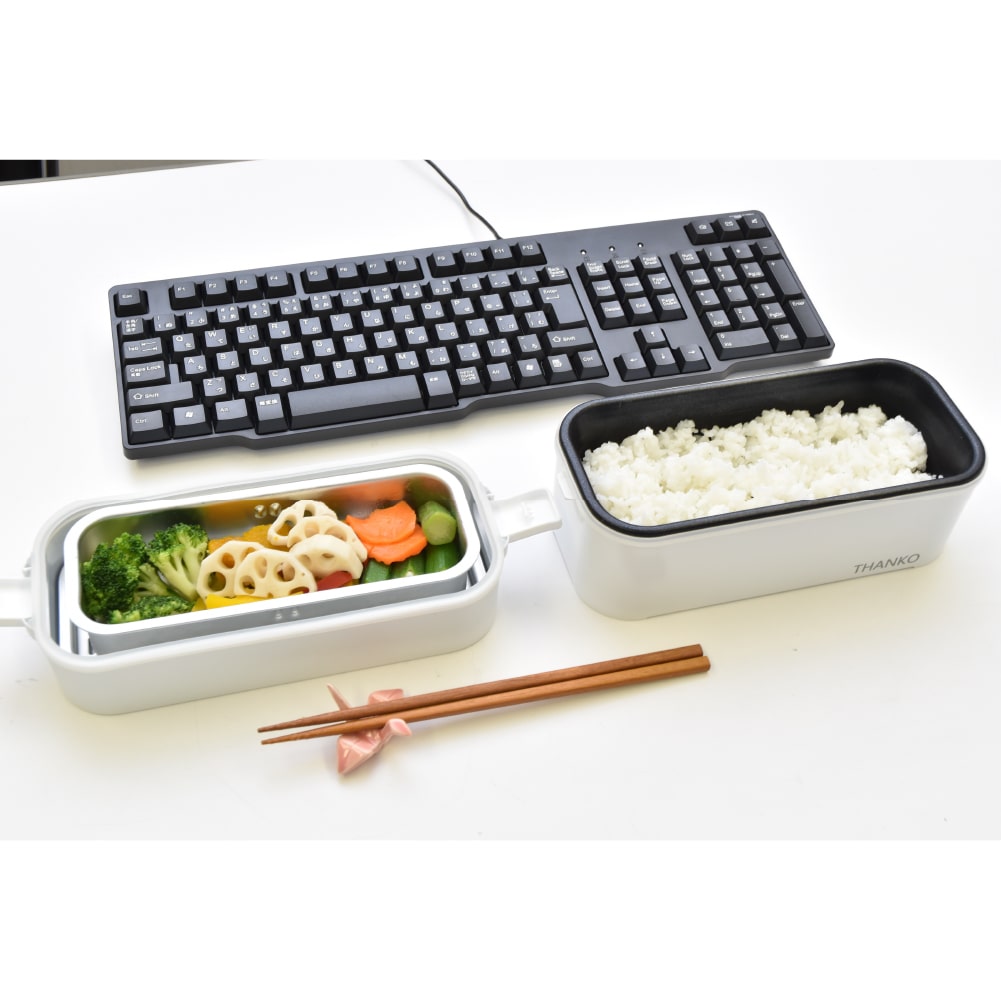 ２段式 超高速弁当箱炊飯器 おひとりさま用超高速弁当箱炊飯器「2段」【TKFCLDRC】サンコー