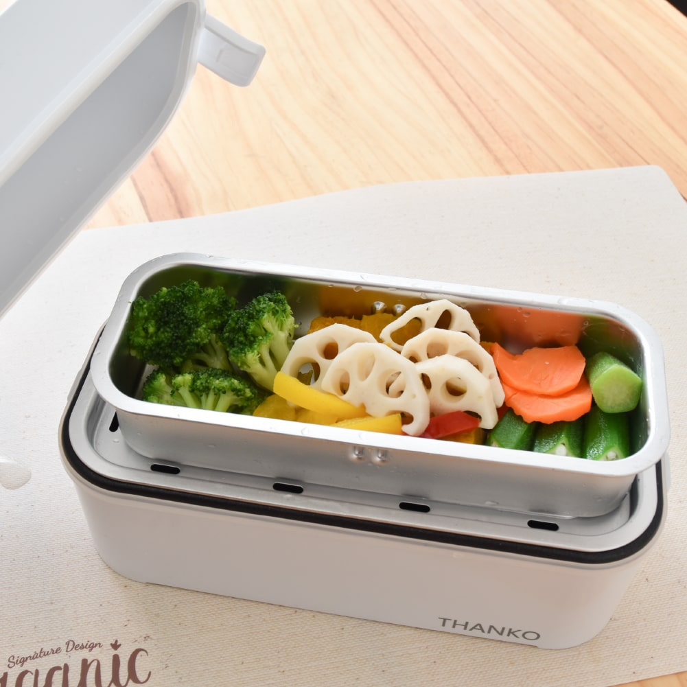 ２段式 超高速弁当箱炊飯器 おひとりさま用超高速弁当箱炊飯器「2段」【TKFCLDRC】サンコー