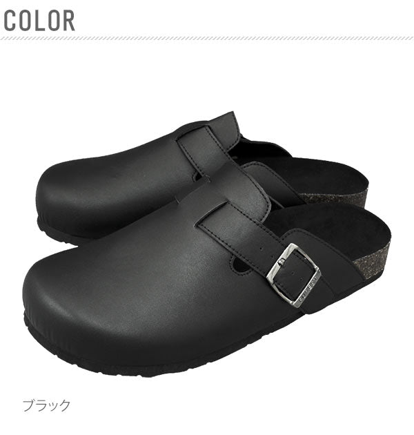 【ブラック・サイズL】 サボサンダル ZIP ジップ  通販 クロッグ メンズ サボ サンダル シンプル 無地 Mサイズ 25～26cm Lサイズ 26～27cm フェイクレザー 合皮 カジュアル ナチュラル ベランダ つっかけ 靴