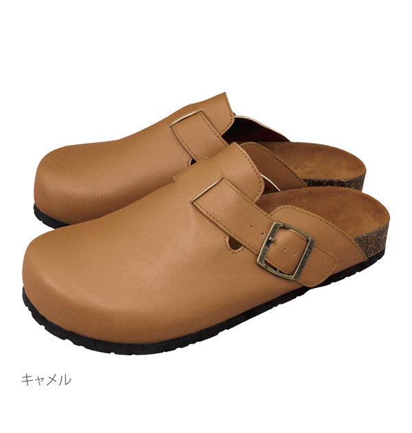 【ブラック・サイズL】 サボサンダル ZIP ジップ  通販 クロッグ メンズ サボ サンダル シンプル 無地 Mサイズ 25～26cm Lサイズ 26～27cm フェイクレザー 合皮 カジュアル ナチュラル ベランダ つっかけ 靴