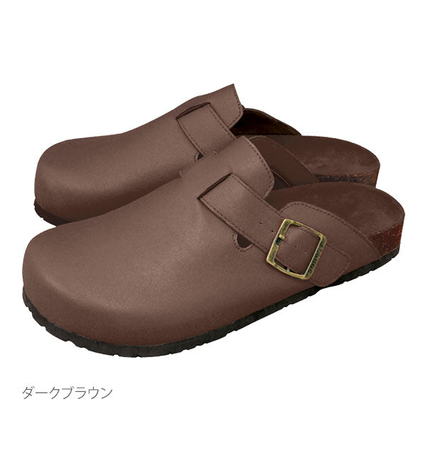 【ブラック・サイズL】 サボサンダル ZIP ジップ  通販 クロッグ メンズ サボ サンダル シンプル 無地 Mサイズ 25～26cm Lサイズ 26～27cm フェイクレザー 合皮 カジュアル ナチュラル ベランダ つっかけ 靴