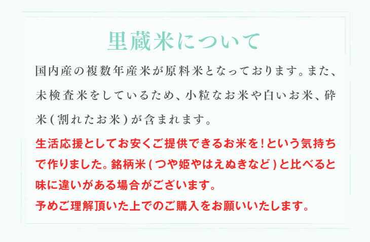 米 お米 里蔵米ブレンド米 国産複数年産米使用 10kg（10kg×1袋）生活応援米 訳あり rzz