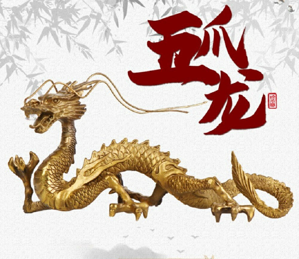 置物 長髭 右手に水晶を持つ龍 クリスタル 五本爪 龍 竜 真鍮 ブロンズゴールド 龍の置物 ドラゴン 風水 龍神 開運祈願 金運上昇祈願 財産運 恋愛運 プレゼント 贈り物 自宅 オフィス 会社 店舗 テナント インテリア 開店祝い 開業祝い 退院祝い お祝い 還暦祝い 結婚祝い
