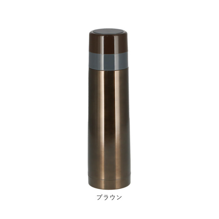【ブルー・水筒480ml】 ステンレスボトル おしゃれ 通販 約 500ml 480ml 水筒 保冷 保温 マイボトル ワンプッシュ開閉式 洗いやすい 広口タイプ カップ 蓋付き コップ 男女兼用 シンプル 通学 通勤