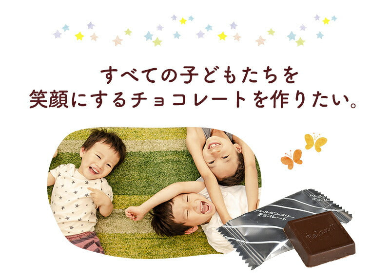 【アレルギー対応 アレルゲンフリー スーパーマイルドチョコレート　ボックス入り 700g】 特定原材料28品目　不使用 アレルゲンカット グルテンフリー カカオマス お菓子 おかし 配る 毎日チョコレート 個包装 チョコレート
