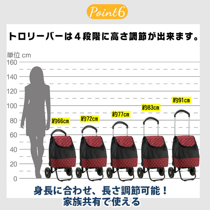 【黒ｘ黒・ショッピングカート】 ショッピングカート おしゃれ 通販 2輪 保冷 保温 カート付き キャスター付き ショッピングバッグ お買い物カート ショッピングキャリー 母の日 プレゼント 保冷バッグ  キャリーバッグ