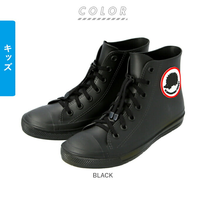 【BLACK・キッズ22ｃｍ】 スカンジナビアンフォレスト スニーカー 通販 レディース キッズ おしゃれ 女の子 男の子 通学 通勤 レインシューズ レインブーツ レインスニーカー SCANDINAVIAN FOREST moz モズ