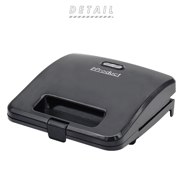 【ブラック・ホットサンドメーカー】 ホットサンドメーカー 電気 通販 ホットサンド 2枚 朝食 ランチ お弁当 サンドイッチ ホームパーティー 家庭用 卓上 フッ素樹脂コート ホットサンドイッチメーカー c'est bon セボン