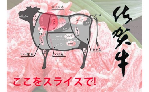 最高級ブランド銘柄！佐賀牛ローススライス