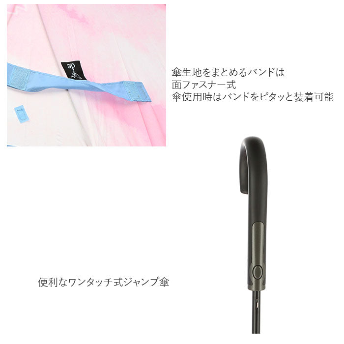 【da2172あじさい・長傘60cm】 傘 レディース ジャンプ 通販 長傘 可愛い 丈夫 耐風 グラスファイバー骨 折れにくい 耐風傘 耐風骨 60cm 16本骨 おしゃれ 総柄 シームレス 桜骨 サクラ骨 ジャンプ傘 ワンタッチ 雨傘