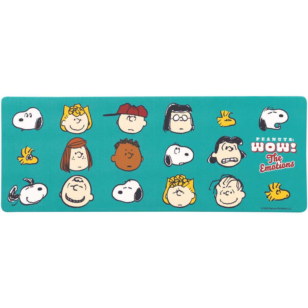 【スヌーピー/エモーションズ・ロングマット】 キッチンマット 拭ける 120 通販 45×120cm フロアマット ロングマット キッチン 台所 マット ビニール製 拭くだけ キャラクター かわいい 洗濯いらず PVC 塩ビ snoopy スヌーピー
