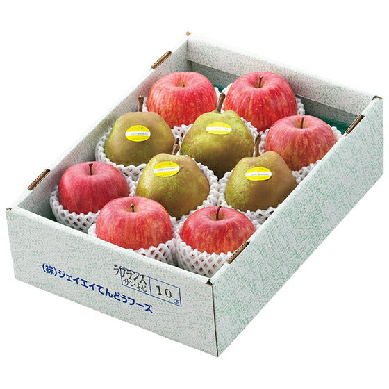 予約商品 山形県産サンふじりんご6玉&ラフランス4玉セット約3kg 秀品 ※一部地域は別途送料追加 お歳暮 秀品 ap28