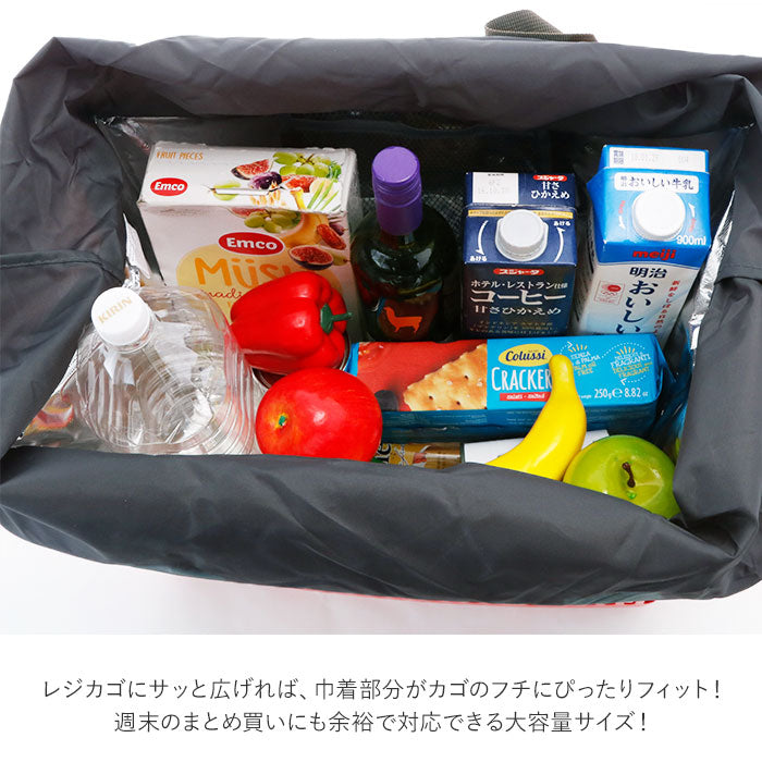 【白樺かご・ショッピングバッグ】 保冷バッグ 大容量 通販 レジカゴ バッグ 保冷 保温 かわいい トート お弁当 おしゃれ クーラーバッグ ショッピング トートバッグ 買い物 エコバッグ 折りたたみ SPICE スパイス ROBIN