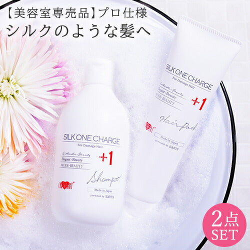 サロン専売品【２点セット】サロン専売品 プロ仕様シルクワン シャンプー&ヘアパックセット/シルクのような髪へ！まずは2週間継続してください！EARTHEART 東京 美容室