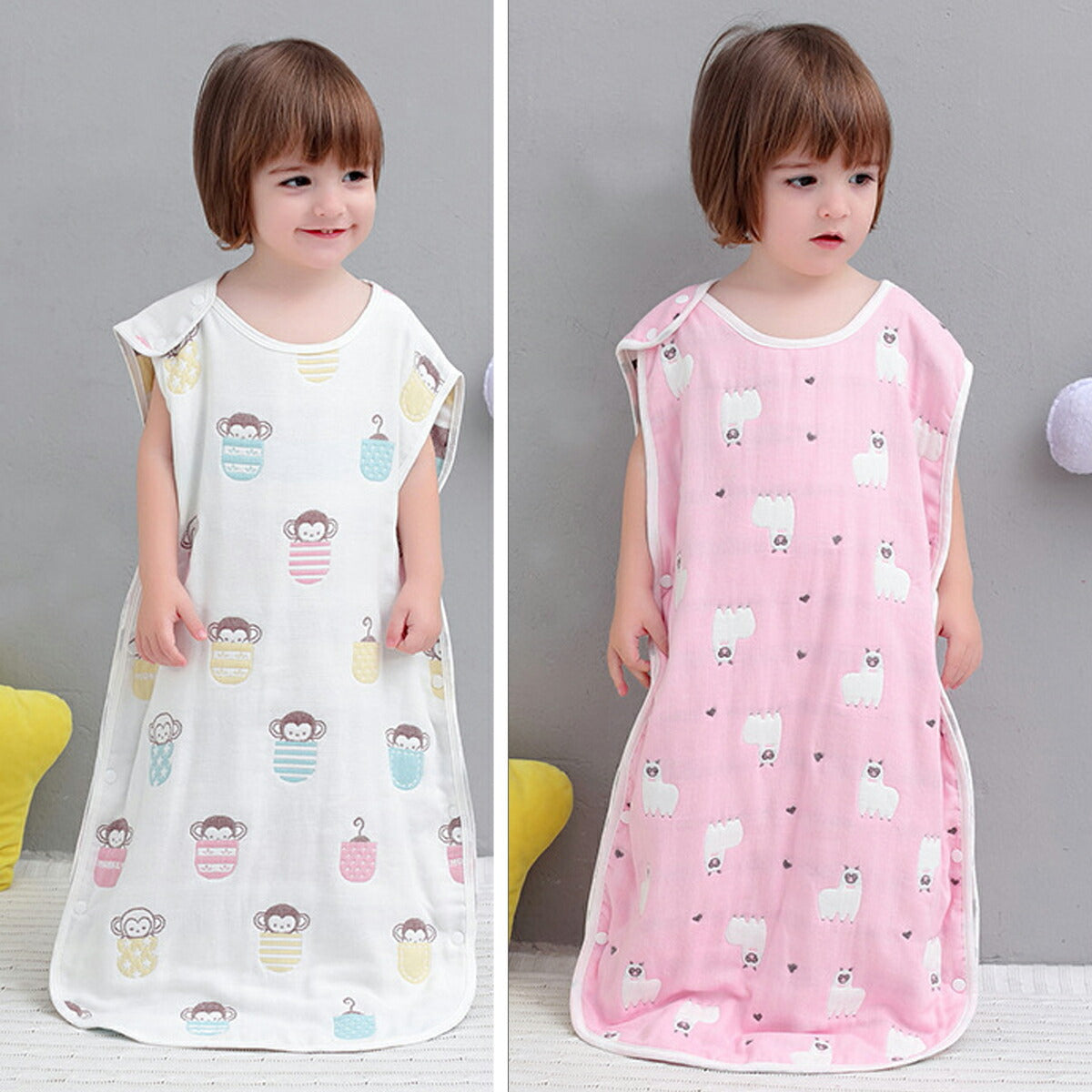 スリーパー 冬 春 ガーゼ 春 夏用 新生児 秋冬 6重ガーゼ キッズ すりーぱー大きめ 寝冷え ベビー 綿毛布 赤ちゃん 寝るとき 新生児 寝冷え 赤ちゃん 6重ガーゼ 生地 赤ちゃん 寝かしつけ グッズ 綿 コットン 100% 吸水 速乾 かわいい シンプル 60 70 80 90 100 110 120 130 (22：いぬブルー Lサイズ)