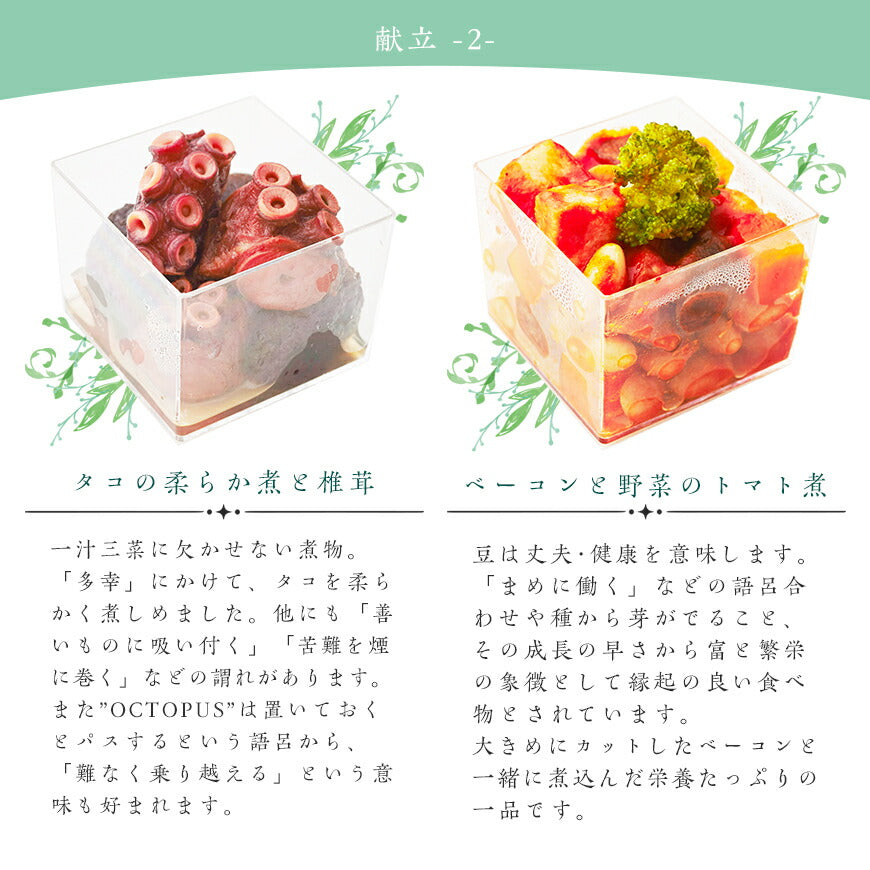 【2023年 プレミアムフレンチおせち - 翡翠 -】 1?2人前 7品 一段重 祝い鯛 数量限定 お重 洋風 フレンチ お節 御節 料理 有名店 ローストビーフ