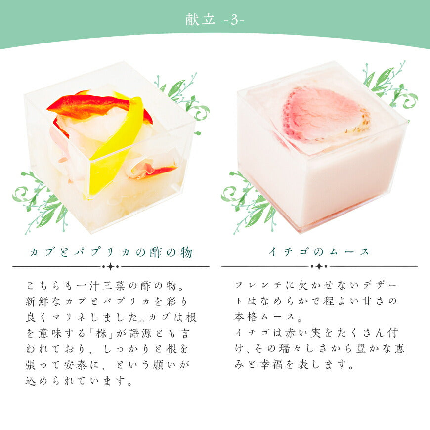 【2023年 プレミアムフレンチおせち - 翡翠 -】 1?2人前 7品 一段重 祝い鯛 数量限定 お重 洋風 フレンチ お節 御節 料理 有名店 ローストビーフ