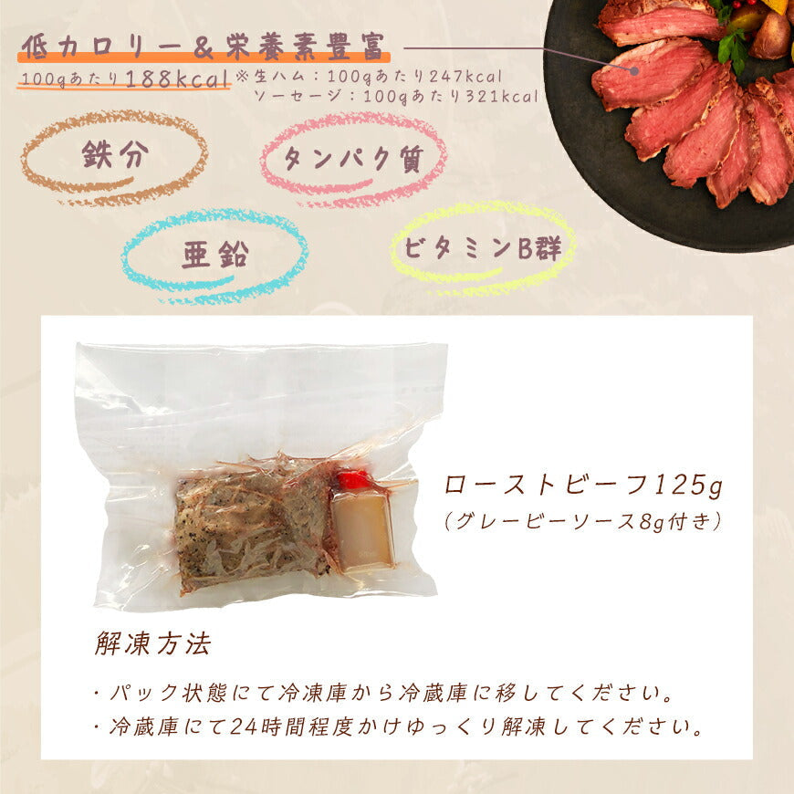【US産ローストビーフ 牛ももブロック 125g（グレービーソース付き）】 肉 お祝い ギフト 母の日 父の日 牛肉 パーティ おつまみ 敬老の日 インスタ映え クリスマス 送料無料