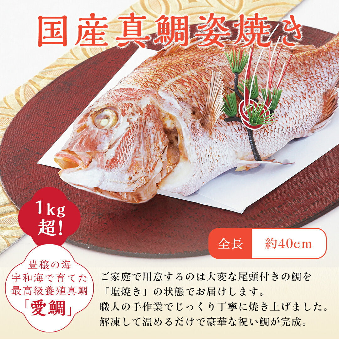 【ベビーキッズリリース記念セール】お食い初め セット【伊勢神宮外宮奉納 お食い初め膳 -燦々煌-男の子用（赤）】 食器不要・盛付済のお食い初めセット 国産最高級ブランド真鯛 歯固め石 手引書 鯛めしレシピ付 メニュー / 蛤吸・赤飯・祝箸追加購入可 / インスタ映え 送料無料
