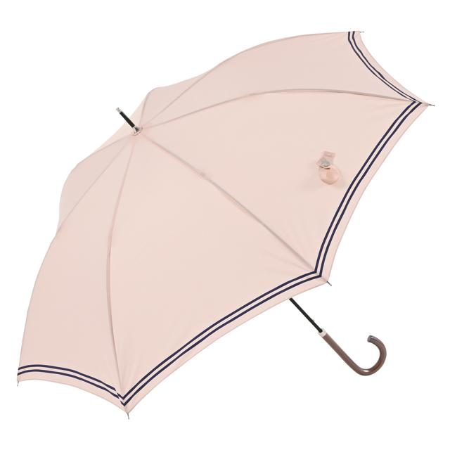 【1357セーラーピンク・長傘60cm】 傘 レディース 長傘 おしゃれ 通販 ジャンプ 雨傘 軽量 UVカット ジャンプ傘 60cm 7本骨 大きめ ワンタッチ 丈夫 グラスファイバー骨 niftycolors ニフティカラーズ スマートジャンプ