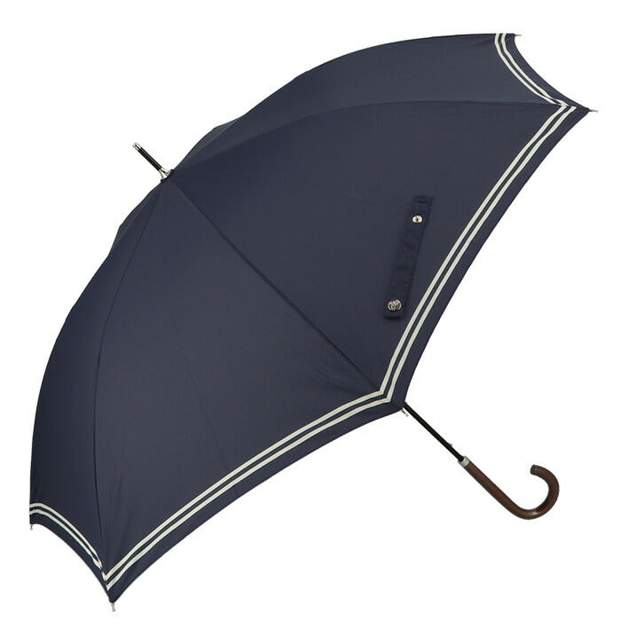【1357セーラーピンク・長傘60cm】 傘 レディース 長傘 おしゃれ 通販 ジャンプ 雨傘 軽量 UVカット ジャンプ傘 60cm 7本骨 大きめ ワンタッチ 丈夫 グラスファイバー骨 niftycolors ニフティカラーズ スマートジャンプ