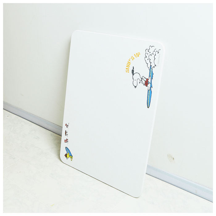 【スヌーピーサーフィン】 珪藻土 バスマット ノンアスベスト 通販 速乾 かわいい キャラクター スヌーピー ミッフィー グッズ 約 40cm×55cm 白 ホワイト 消臭 防カビ バス用品 洗面所 お風呂場 バスルーム snoopy