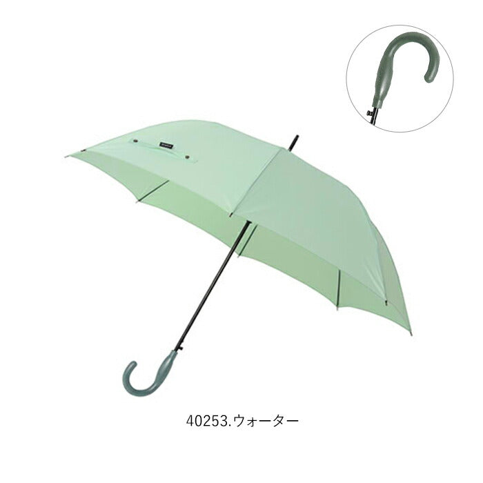 【40252.オランジュ】 傘 おしゃれ 通販 レディース メンズ 長傘 ワンタッチ 軽い 軽量 丈夫 グラスファイバー骨 60cm 8本骨 60センチ 持ちやすい ジャンプ傘 UVカット 紫外線対策 晴雨兼用 シンプル 無地