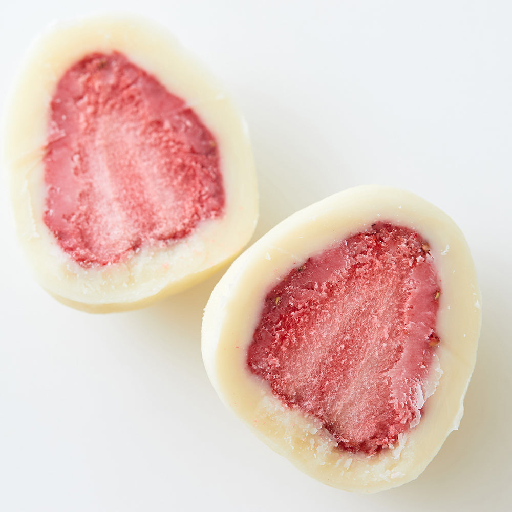 250g 25個 贅沢まるごといちごのホワイトチョコどっさり