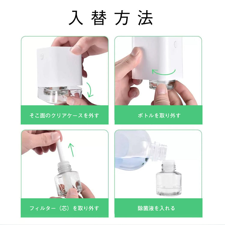 【White】自動噴射アルコールディスペンサー sp-004