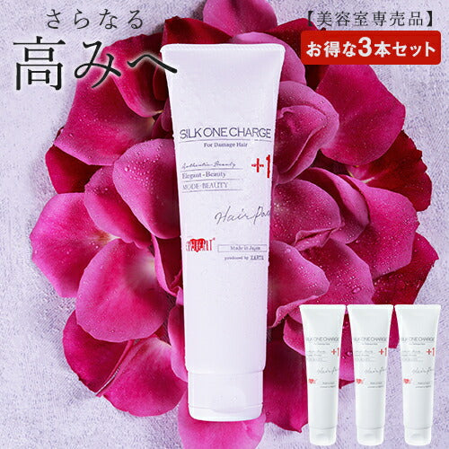 【美容室専売品】プロ仕様 シルクワンハイドロチャージヘアパック150g×３本セット/ 実際の美容室でも使われているプロ品質