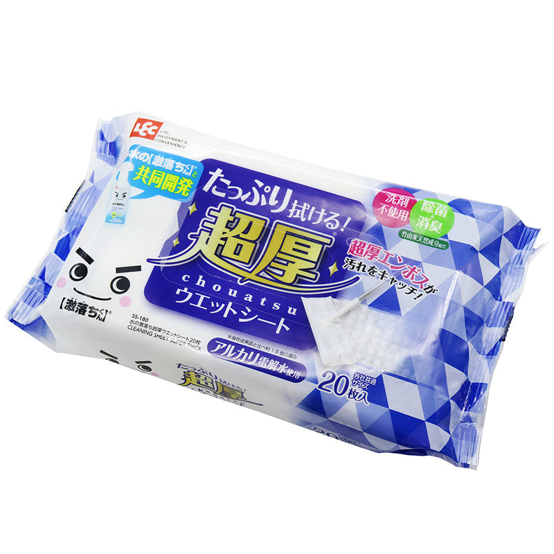 【新生活応援SALE】水の激落ちくん フローリング用 超厚ウエットシート 業務用 ケース販売 20枚 × 36個 (720枚)