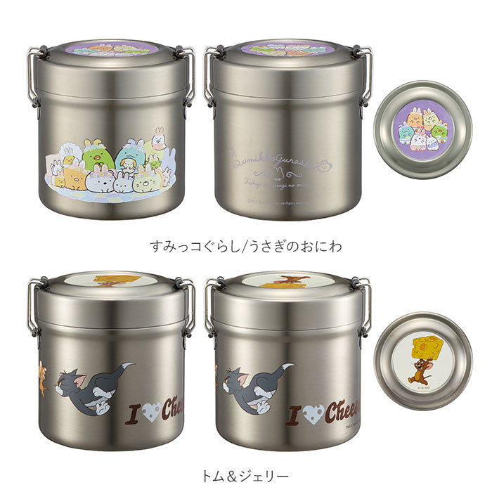 【トイストーリースモーキーカラー・ランチジャー】 弁当箱 スケーター 保温 保冷 通販 600ml ランチジャー 2段 二段 ステンレス 真空二重構造 ランチボックス お弁当箱 おしゃれ かわいい キャラクター ディズニー スヌーピー ジブリ