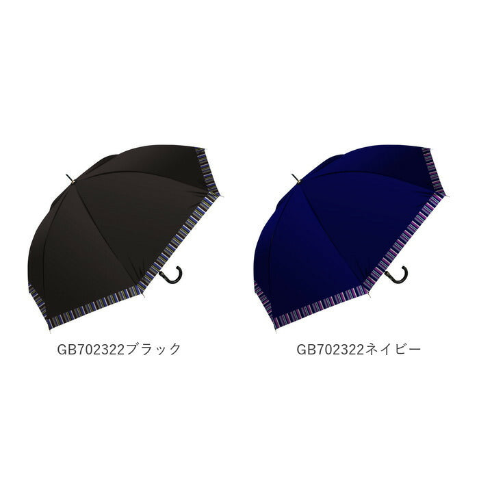 【GB702121ネイビー・長傘70cm】 傘 メンズ 大きい 通販 雨傘 長傘 70cm 大きめ ジャンプ傘 ワンタッチ傘 紳士傘 かさ カサ 耐風 丈夫 おしゃれ シンプル 父の日 贈り物 ギフト レイングッズ