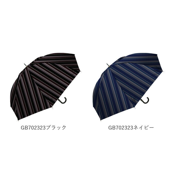 【GB702121ネイビー・長傘70cm】 傘 メンズ 大きい 通販 雨傘 長傘 70cm 大きめ ジャンプ傘 ワンタッチ傘 紳士傘 かさ カサ 耐風 丈夫 おしゃれ シンプル 父の日 贈り物 ギフト レイングッズ