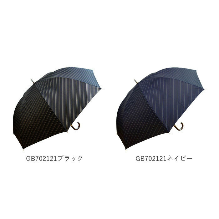 【GB702121ネイビー・長傘70cm】 傘 メンズ 大きい 通販 雨傘 長傘 70cm 大きめ ジャンプ傘 ワンタッチ傘 紳士傘 かさ カサ 耐風 丈夫 おしゃれ シンプル 父の日 贈り物 ギフト レイングッズ