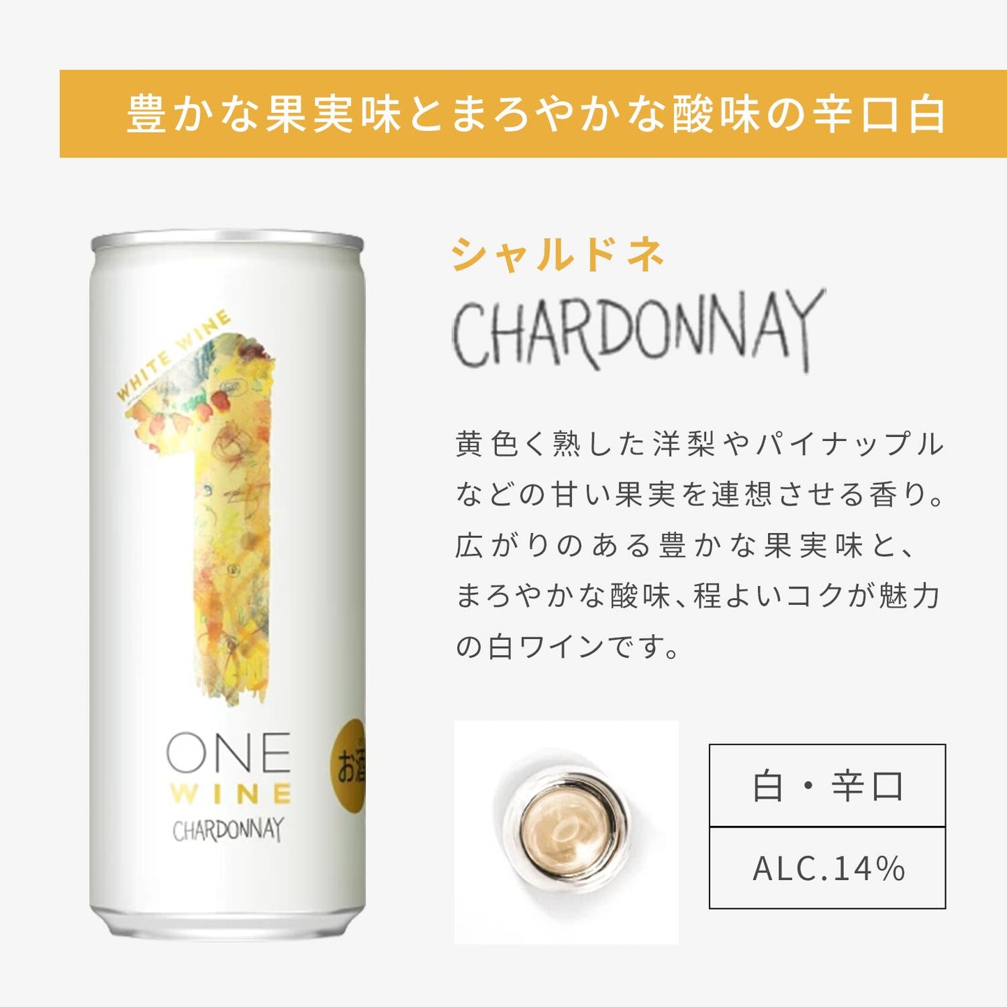 送料無料 サントリー ONE WINE ワン ワイン 4種 アソートセット 250ml×4本/缶/ソーヴィニヨンブラン／シャルドネ／ピノ・ノワール／メルロ／wine_YCW