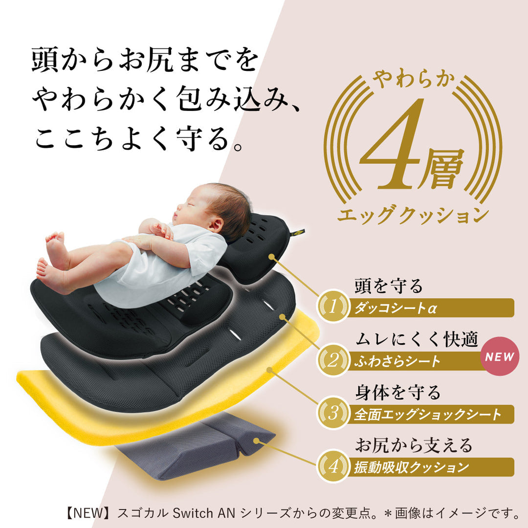 【コンビ公式ストア限定ー】スゴカルswitch エッグショック AS（グレイッシュピンク）【リリースSALE】【ゲリラセール】
