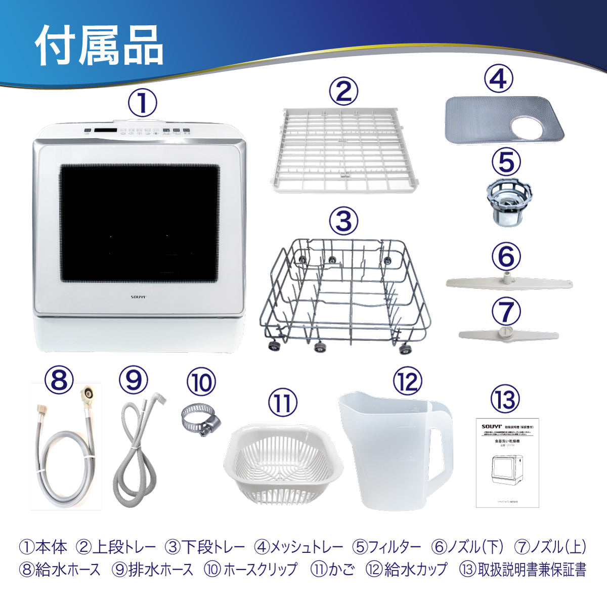 【5人シェア買いでお得】自動食器洗い乾燥機 SY-118 食洗器