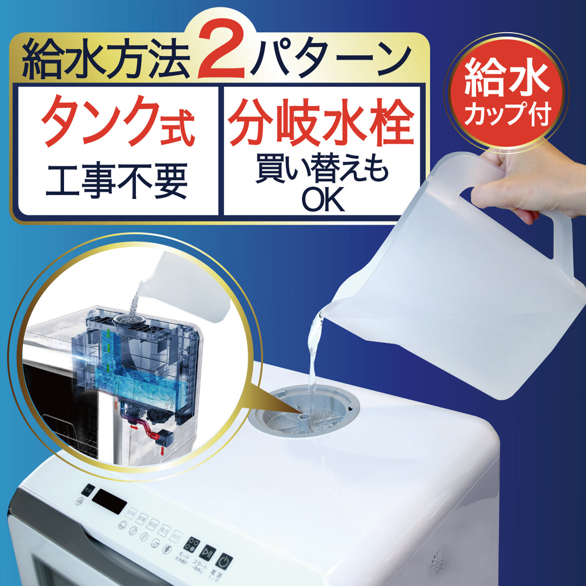 【5人シェア買いでお得】自動食器洗い乾燥機 SY-118 食洗器