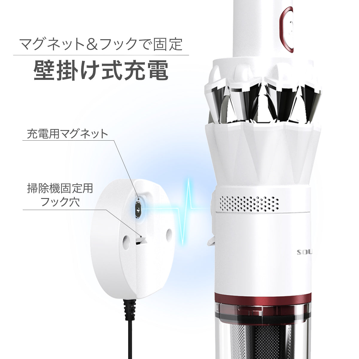 【5人シェア買いでお得】ピンク 掃除機 コードレス スリムクリーナー SY-120