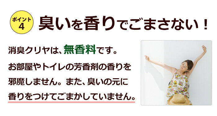 『消臭クリヤ お試し品 10ml』  超経済的 消臭スプレー まずはお試し! 希釈型　無香料 消臭剤