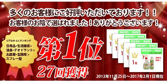 『消臭クリヤ お試し品 10ml』  超経済的 消臭スプレー まずはお試し! 希釈型　無香料 消臭剤