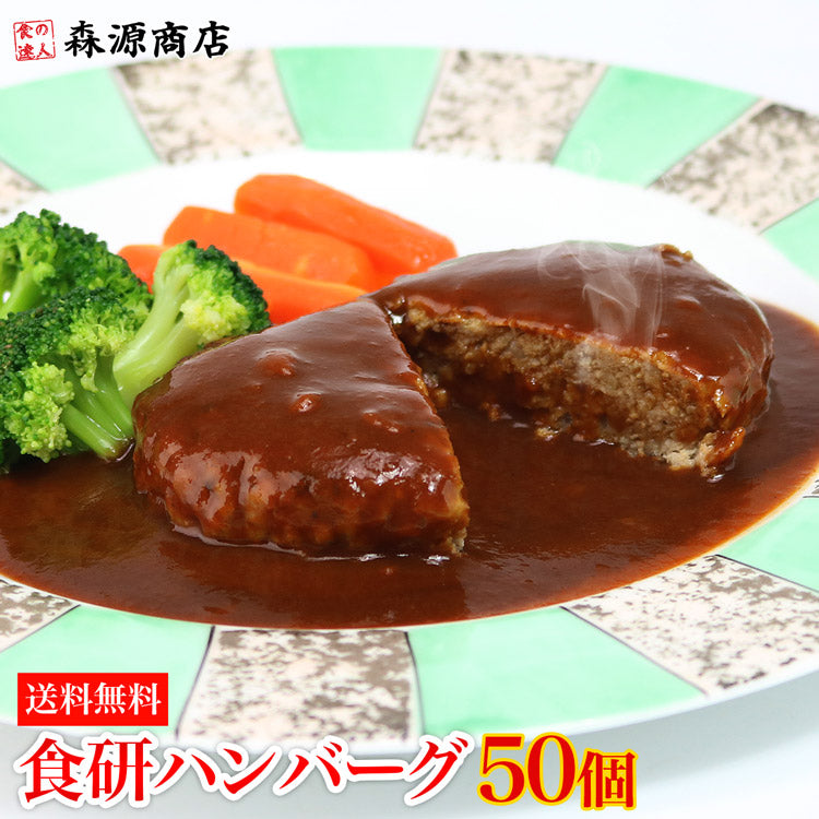 【業務用販売】食研ハンバーグ 箱売り 50個入 ( 温めるだけ ハンバーグ 日本食研 惣菜 弁当 業務用 ) 冷凍便 送料無料 お取り寄せグルメ 食品 ギフト