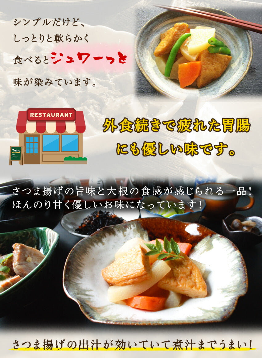 大根とさつま揚げの炊いたん(10パック)