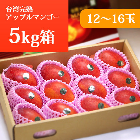【お得用】台湾愛文マンゴー 5kg箱/14玉入 小玉