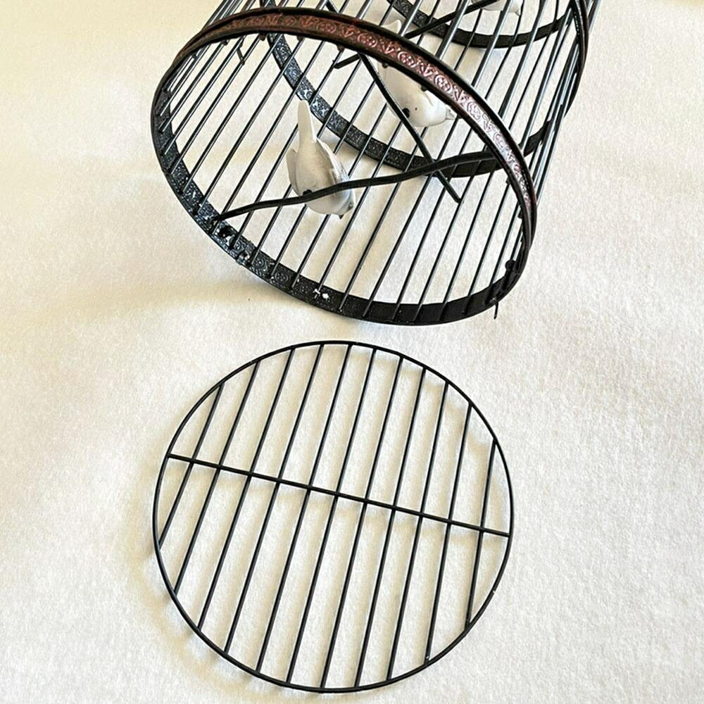 【人気商品】ペット用品 鳥籠 アイアン バード ケージ 53cm リング取っ手付き 鳥かご 篭 ブラック ディスプレイ 開閉 鉄 ヴィンテージ風 インテリア バードゲージ 結婚式 ウェディング ブライダル ガーデン ウェルカムスペース メジロ