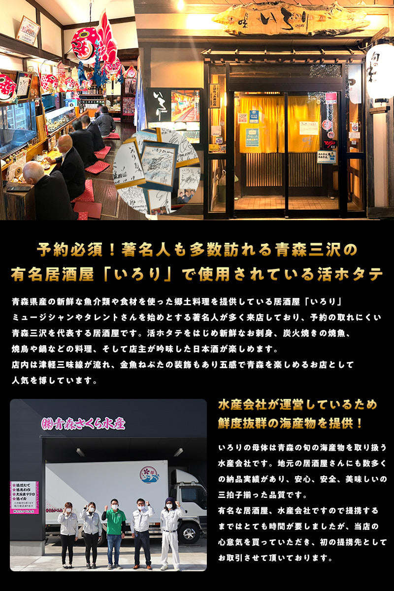 【50%OFF！限定30セット】2kg 青森県産活ホタテ【ブラックフライデー・サイバマンデー特別価格】